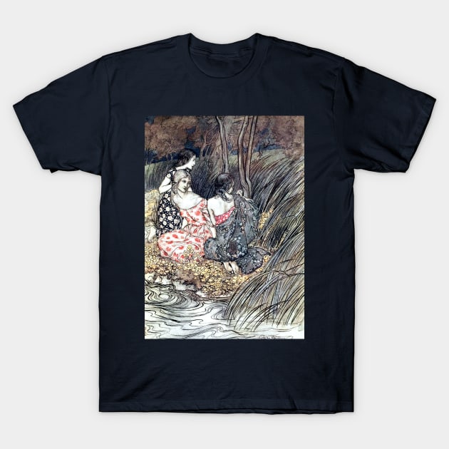 Naiads - Arthur Rackham T-Shirt by forgottenbeauty